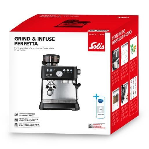 Slika Solis Grind & Infuse Perfetta Silver espresso aparat